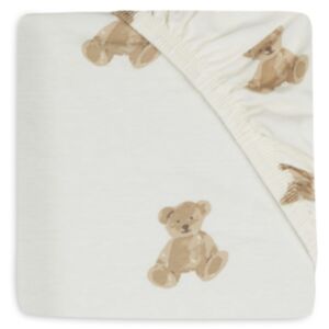 Jollein® Bombažna rjuha Jersey 120x60, Teddy Bear