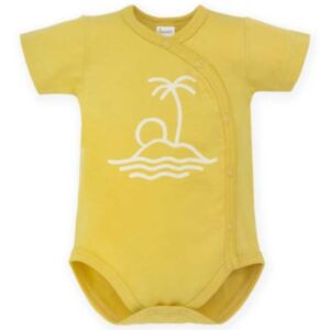 Body kratek rokav na preklop SUN & FUN, yellow