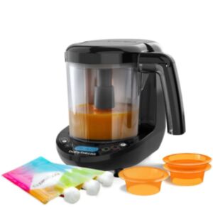 BabyBrezza® Kuhalnik in soparnik Food Maker Deluxe, Black