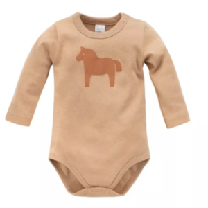 Body dolg rokav WOODEN PONY, Brown