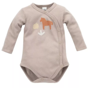 Body na preklop dolg rokav WOODEN PONY, Beige