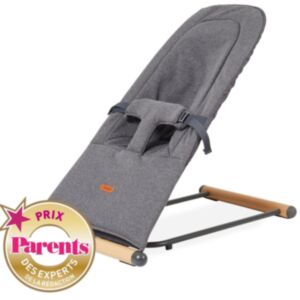 Childhome®  Zložljiv otroški gugalnik Evolux, Natural Anthracite