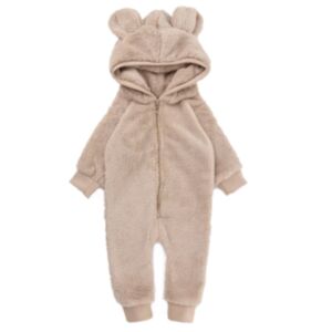 Ilovemilk® Otroški pajac kosmaten TEDDY, Beige