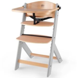 Kinderkraft® Otroški stol za hranjenje Enock™, Wooden/Grey