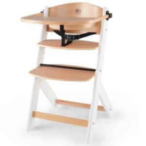 Kinderkraft® Otroški stol za hranjenje Enock™, Wooden/White