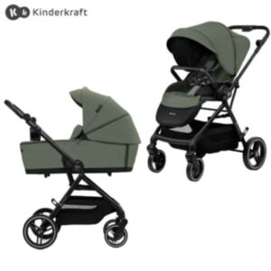 Kinderkraft® Otroški voziček 2v1 Yoxi™, Mystic Green