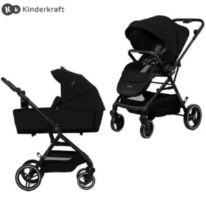 Kinderkraft® Otroški voziček 2v1 Yoxi™, Pure Black