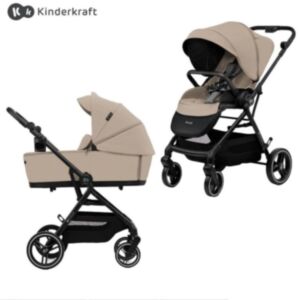 Kinderkraft® Otroški voziček 2v1 Yoxi™, Sand Beige