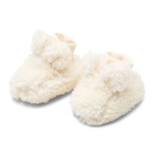 Little Dutch® Otroški copatki Teddy, Off White 3-9m