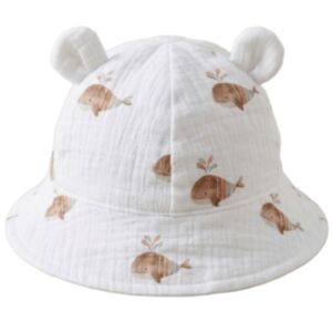 Puffi® Otroški poletni klobuček z ušeski Muslin, Ocean