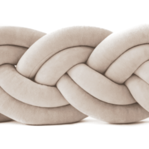 Puffi® Obroba za posteljico kitka dvojna velvet, Beige