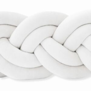 Puffi® Obroba za posteljico kitka dvojna velvet, White