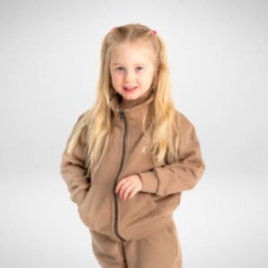 Puffi® Otroška jopa z zadrgo classic zip, Taupe