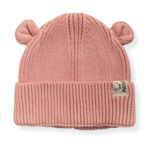 Puffi® Otroška kapa Knitted Bear, Rose
