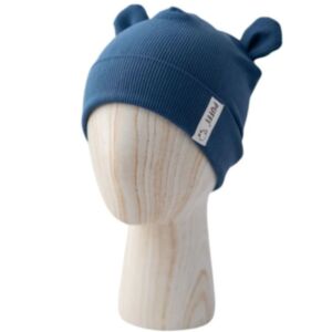 Puffi® Otroška kapa rebrasta beanie MEDO, Jeans blue