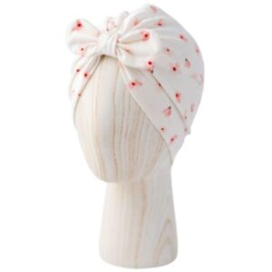 Puffi® Otroška kapa turban z mašno Bow, Sakura Flower