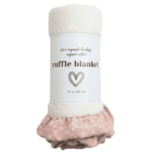 Puffi® Otroška odejica Muslin podložena z naborki, Lovely Flowers