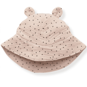 Puffi® Otroški poletni klobuček z ušeski, Beige with dots