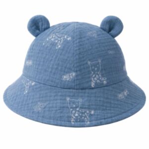 Puffi® Otroški poletni klobuček z ušeski Muslin, Leo