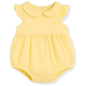 Puffi® Otroški romper z naborki muslin, Yellow