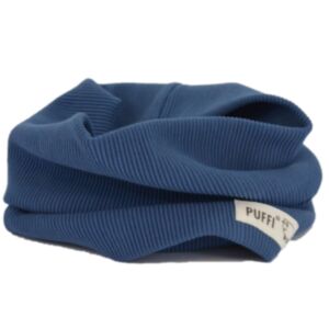 PUFFI® Otroški šal tubica rebrasta, temno moder
