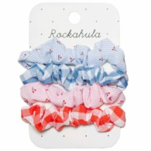 Rockahula Elastike za lase Scrunchie, Cherry Gingham