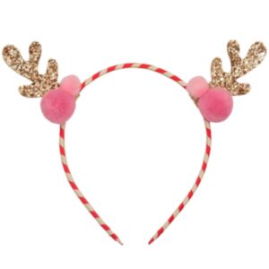 Rockahula® Otroški obroč za lase, Stripy Pom Pom Reindeer