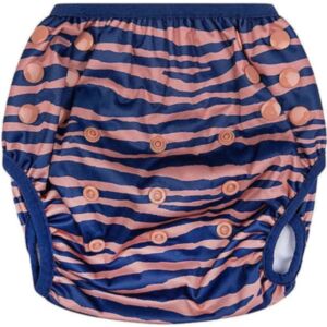 Swim Essentials Otroška plavalna plenica za večkratno uporabo, Zebra