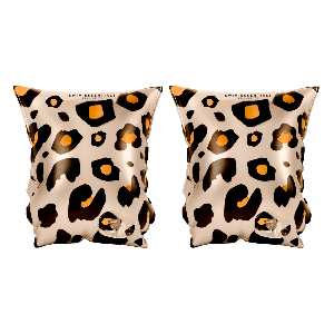 Swim Essentials Otroški rokavčki Beige Leopard, 0-2 let