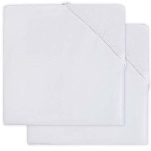 Jollein® Napenjalna rjuha Molton 70x140/75x150, White 2(pack)