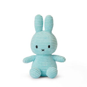 MIFFY zajček mehka igrača Corduroy Turquoise - 23 cm