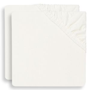 Jollein® Bombažna rjuha Jersey 60x120, Ivory (2pack)