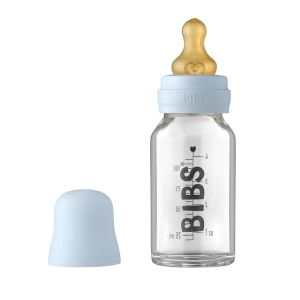 Bibs® Otroška steklenička Kompletni set, Baby Blue 110ml