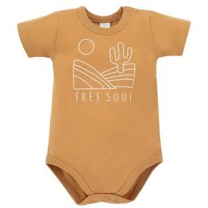 Body kratek rokav FREE SOUL, mustard