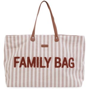 Childhome® Torba Family Bag, Stripes Nude/Terracotta