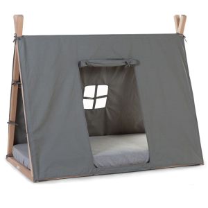 CHILDHOME® Prevleka za posteljni okvir Tipi 90x200 - siva