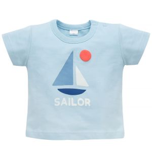 Maja kratek rokav SAILOR, Baby blue