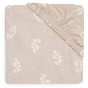 Jollein® Bombažna rjuha Jersey 40/50x80/90cm, Twig - Wild Rose