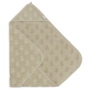 Jollein® Otroška brisača s kapuco 75x75cm Terry Miffy Jacquard, Olive Green