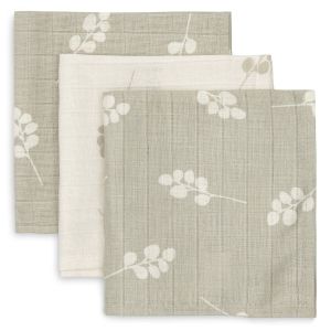 Jollein® Tetra pleničke Muslin 31x31cm, Twig Olive Green (3pack)