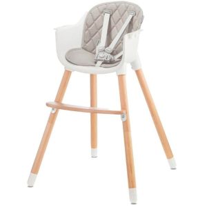 Kinderkraft® Otroški stol za hranjenje 2v1 Sienna™, Grey