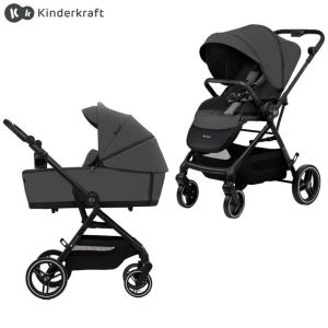 Kinderkraft® Otroški voziček 2v1 Yoxi™, Moonlight Grey