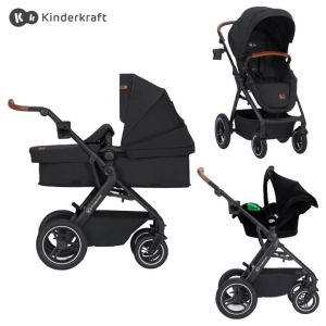 Kinderkraft® Otroški voziček 3v1 B-Tour™ + Mink™ Pro, Black