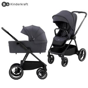 Kinderkraft® Select Otroški voziček 2v1 Nea™, Deep Grey