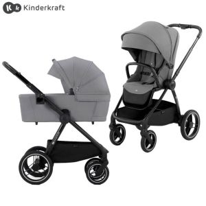 Kinderkraft® Select Otroški voziček 2v1 Nea™, Platinium Grey