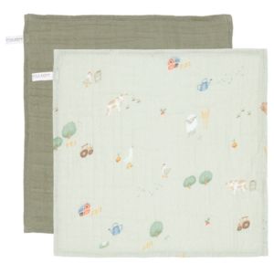 Little Dutch Komplet krpic za obraz muslin, Little Farm/Olive