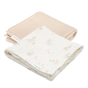 Little Dutch Komplet 2 tetra pleničk muslin, Baby Bunny