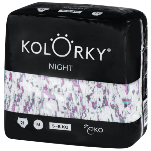 KOLORKY Otroške plenice NIGHT 5-8kg