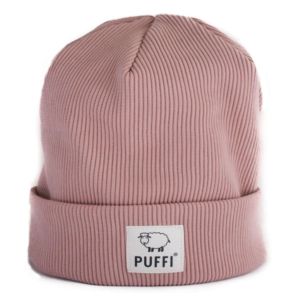 PUFFI® Otroška kapa rebrasta beanie, roza