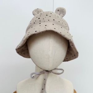 Puffi® Otroški poletni klobuček z ušeski, Beige with dots